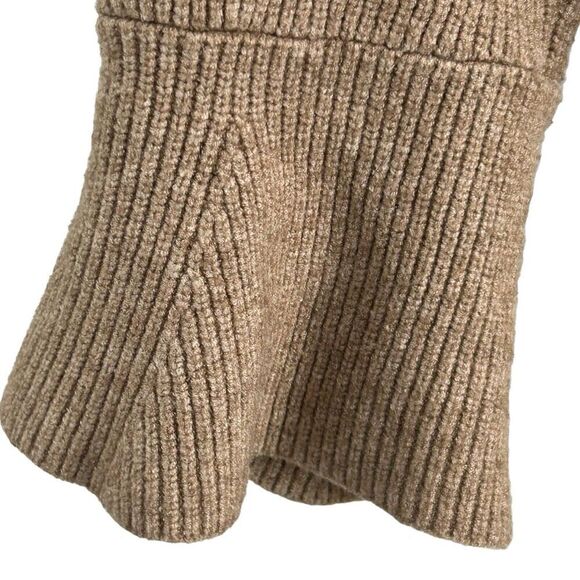 H by Halston Open Front Cardigan with Bell Sleeves Tan Size XLarge - Picture 3 of 11